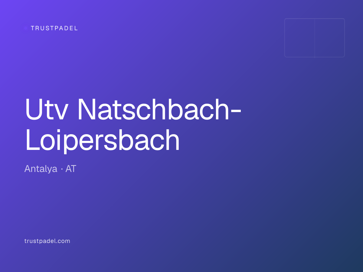Utv Natschbach-Loipersbach padel club