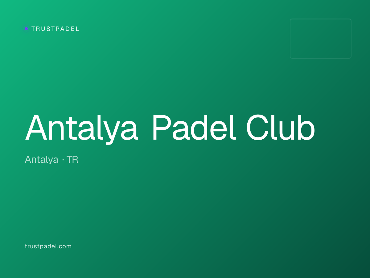 Antalya Padel Club padel club
