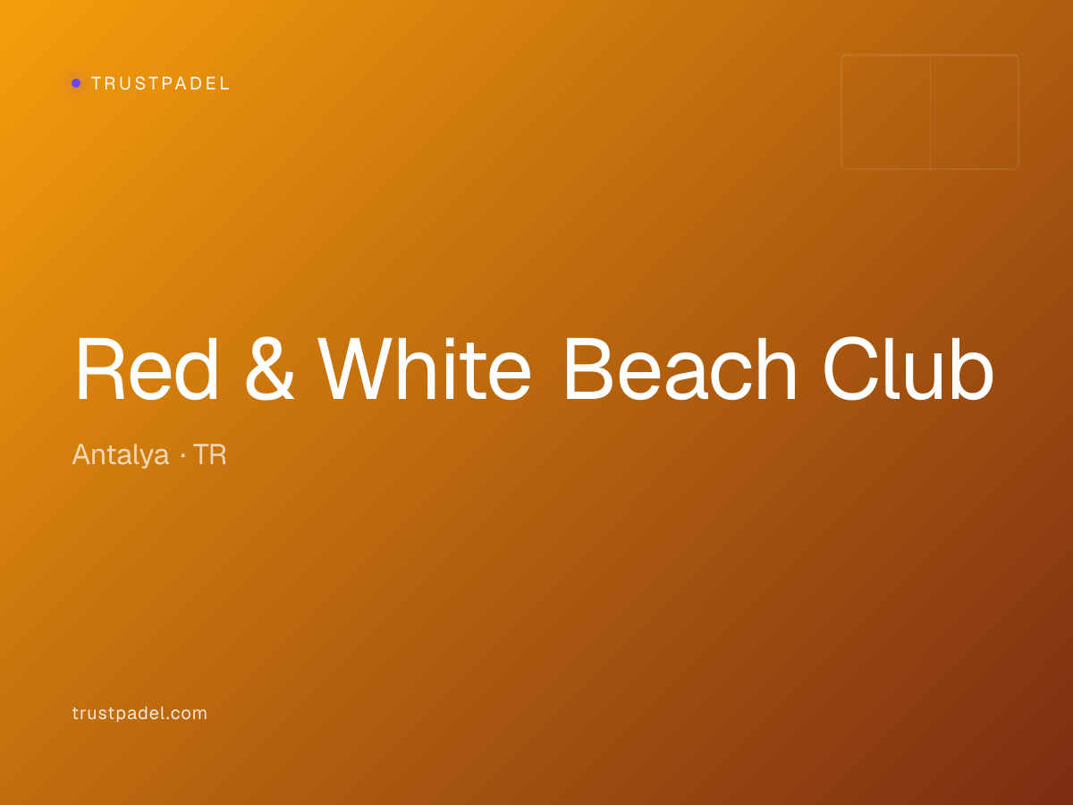 Red & White Beach Club padel club