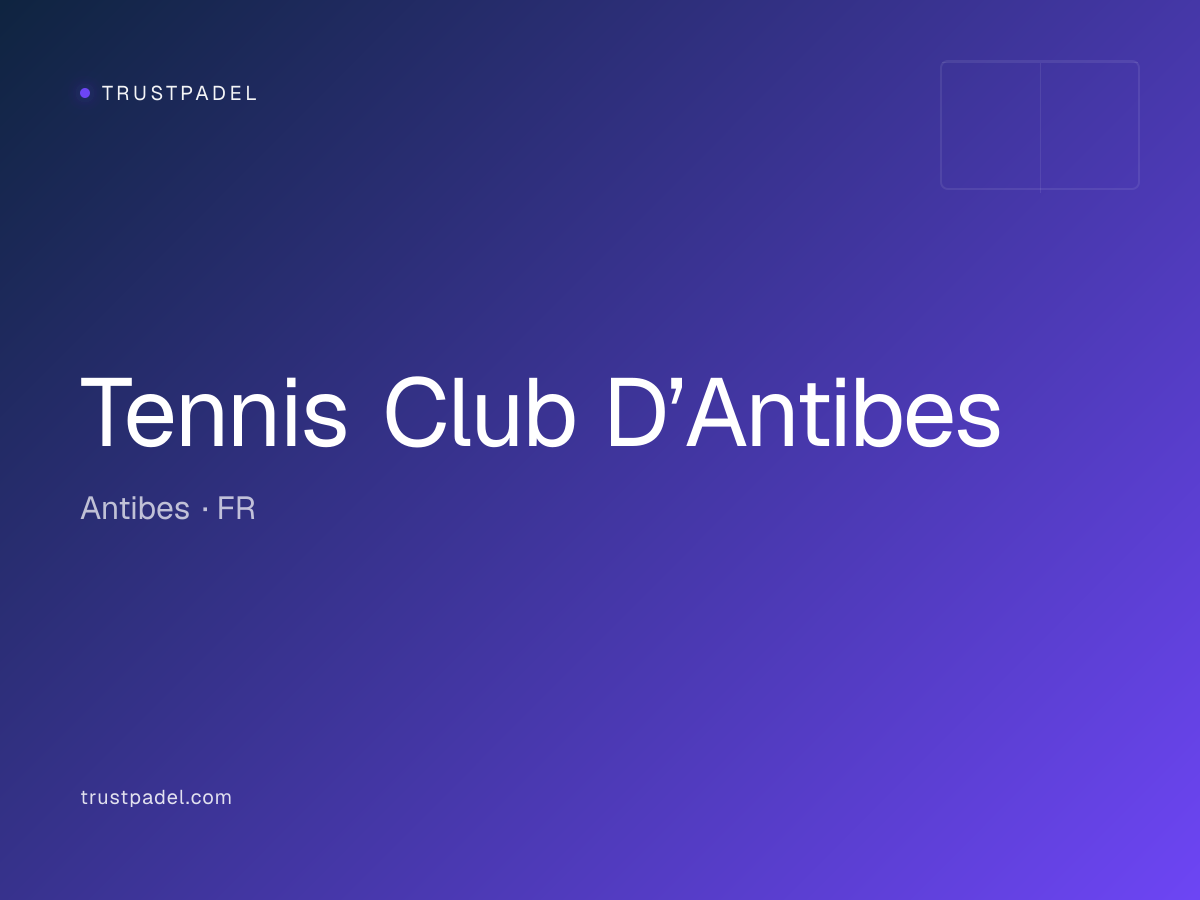 Tennis Club D’Antibes padel club