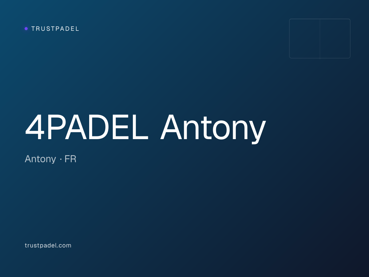 4PADEL Antony padel club