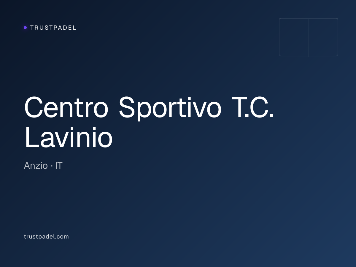Centro Sportivo T.C. Lavinio padel club