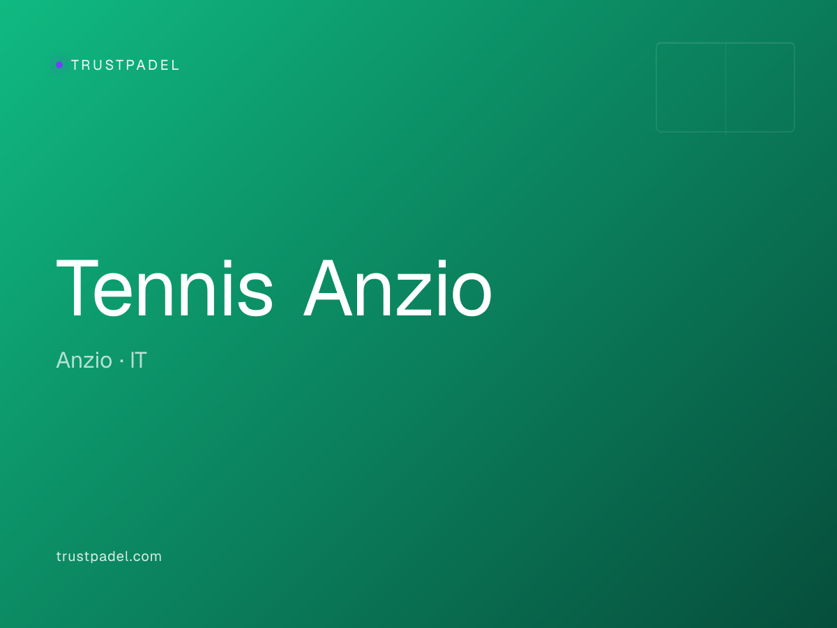 Tennis Anzio padel club