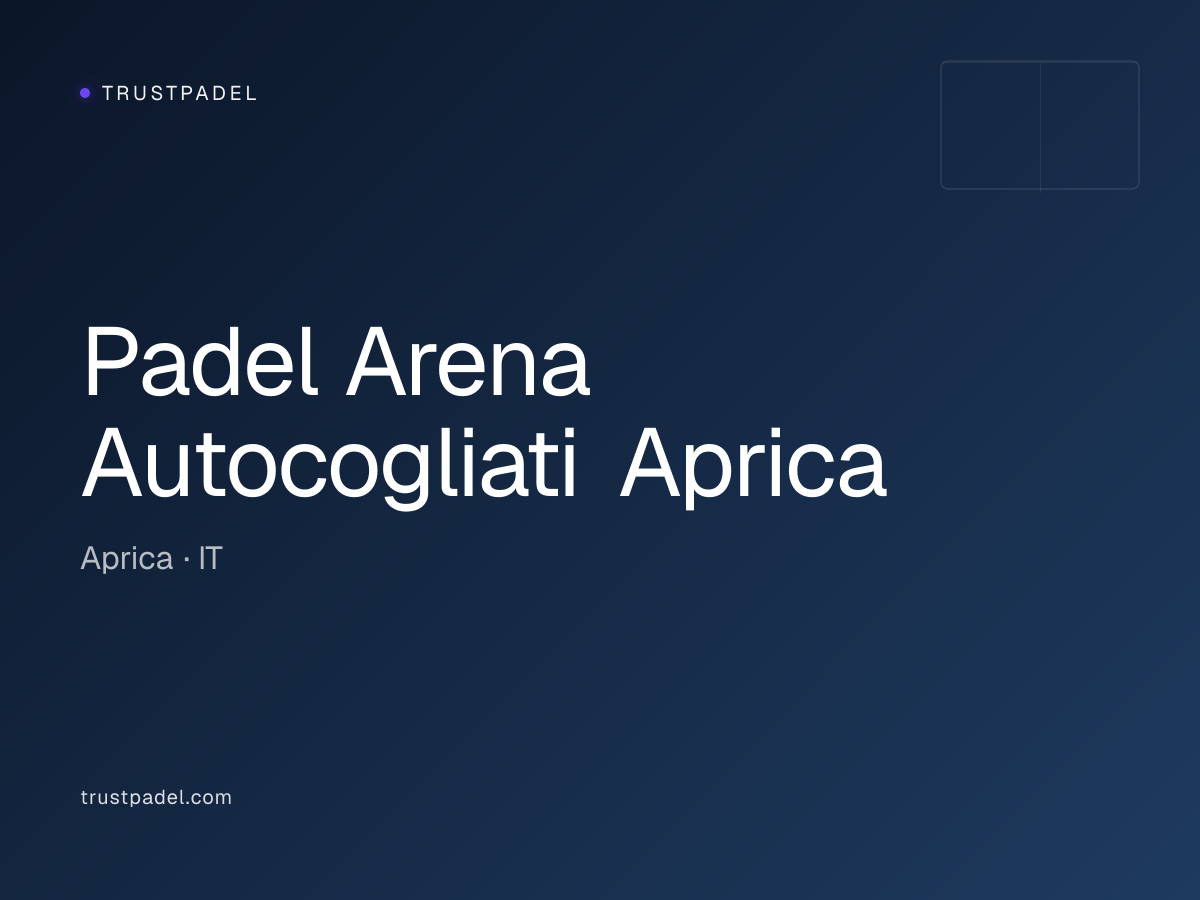 Padel Arena Autocogliati Aprica padel club