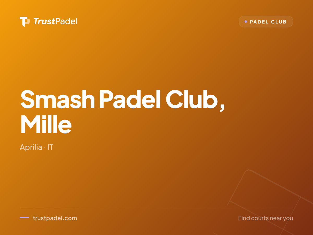 Smash Padel Club, Mille padel club