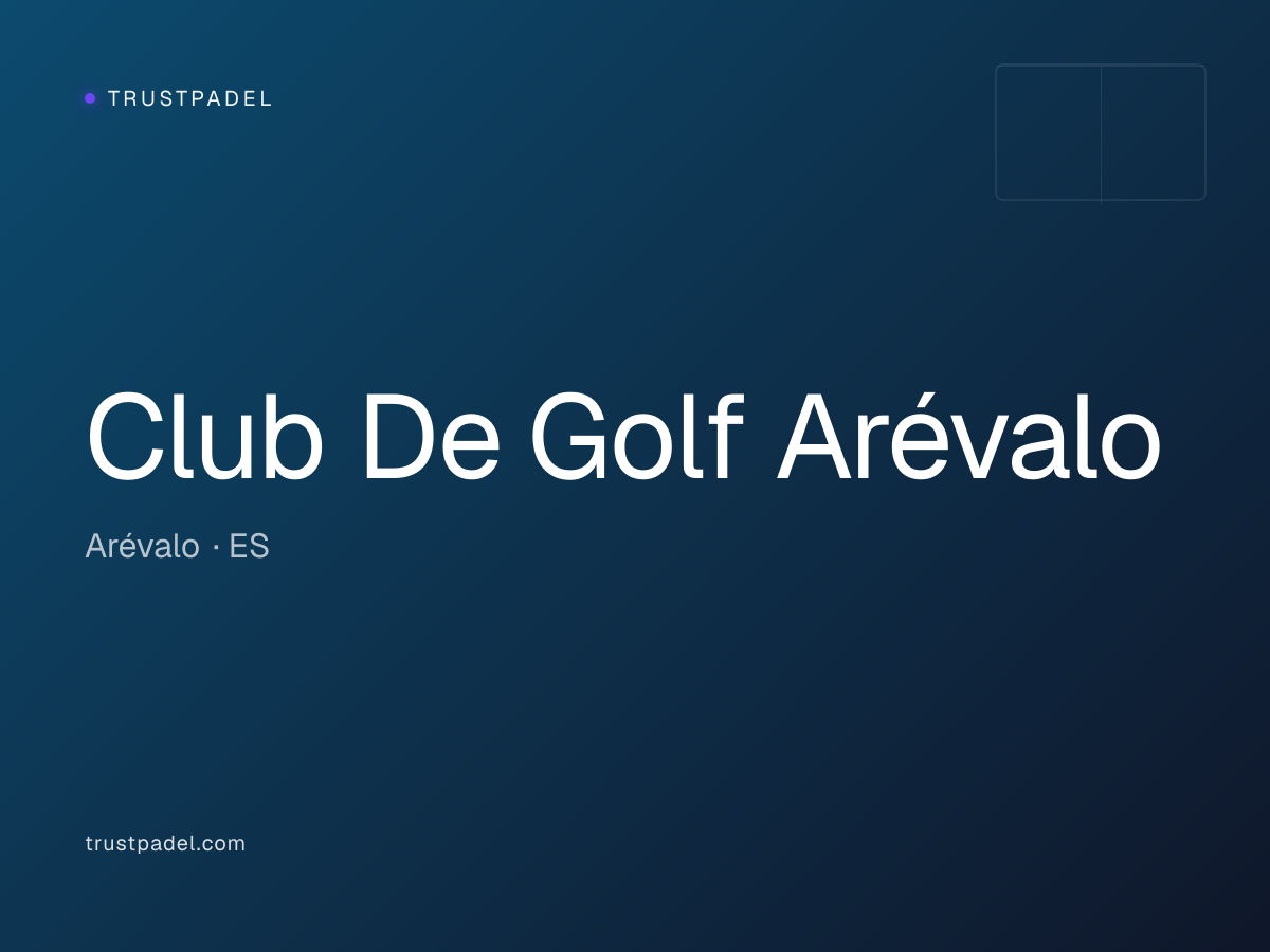 Club De Golf Arévalo padel club