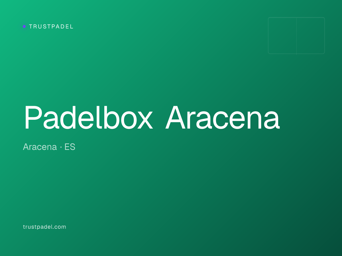 Padelbox Aracena padel club