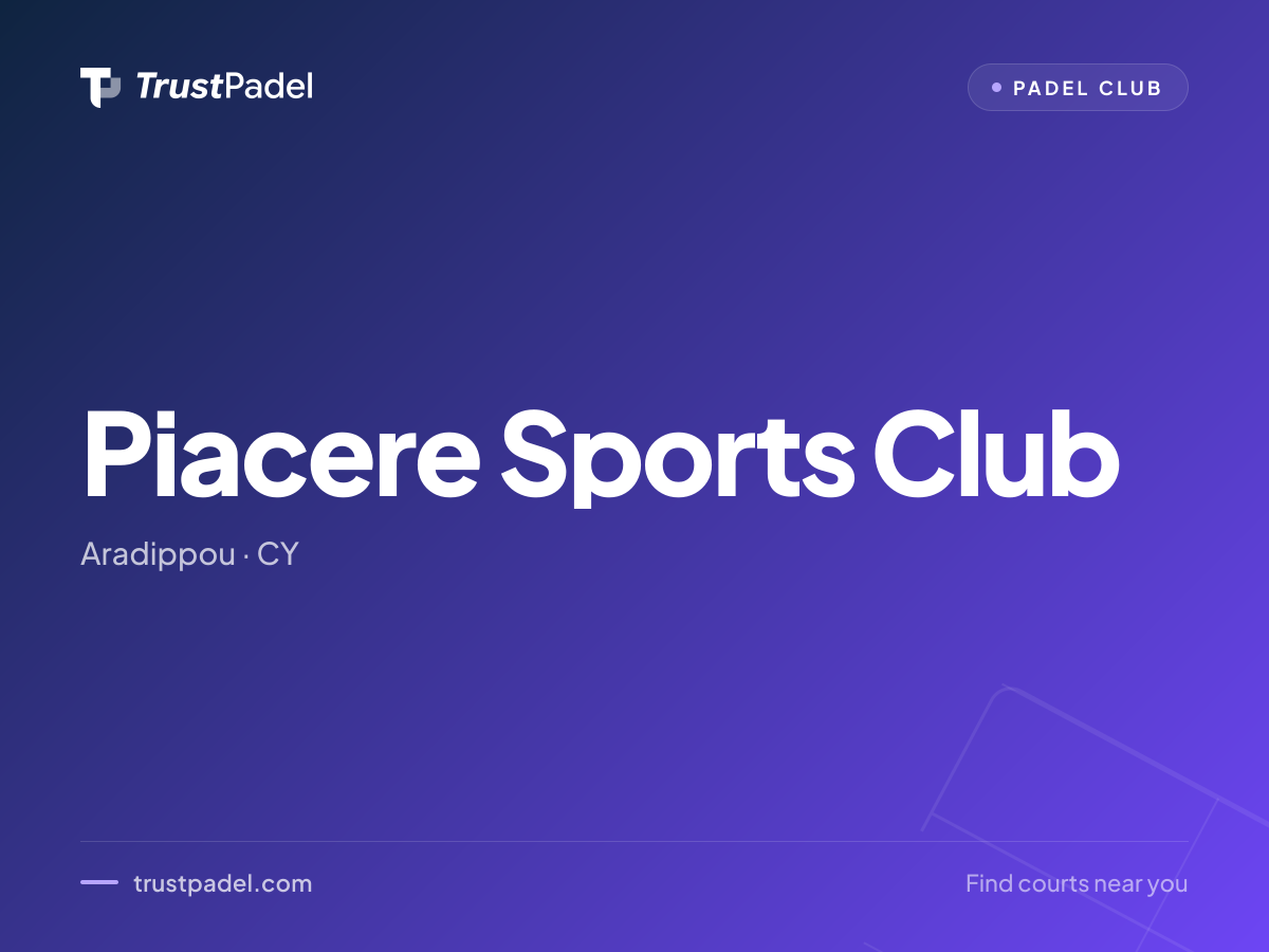 Piacere Sports Club padel club