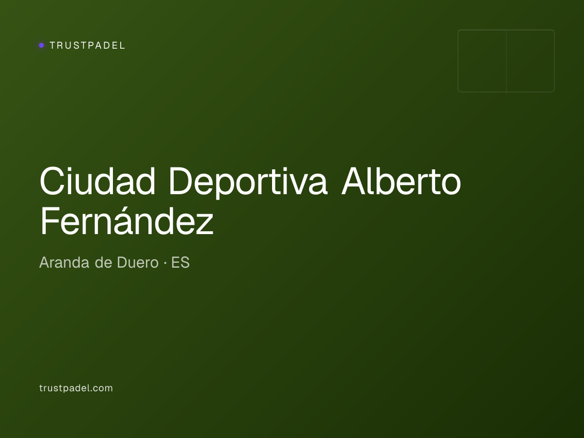 Ciudad Deportiva Alberto Fernández padel club