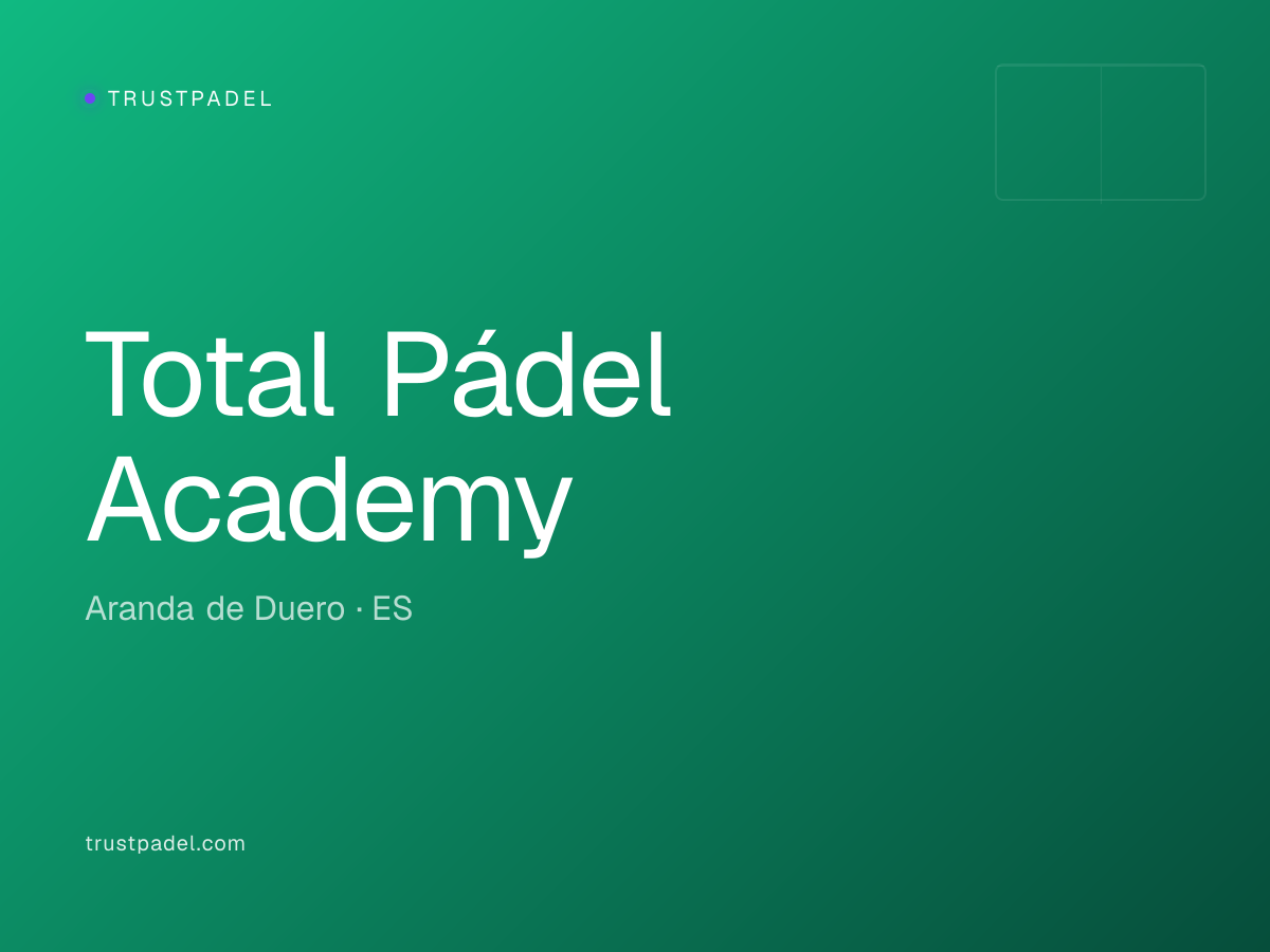 Total Pádel Academy padel club