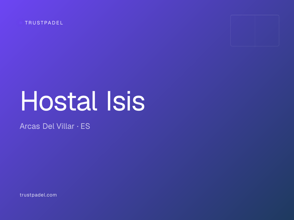 Hostal Isis padel club