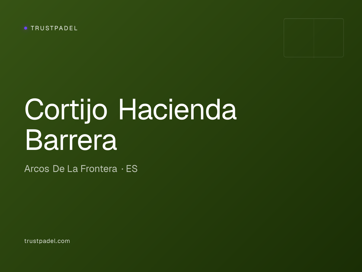 Cortijo Hacienda Barrera padel club