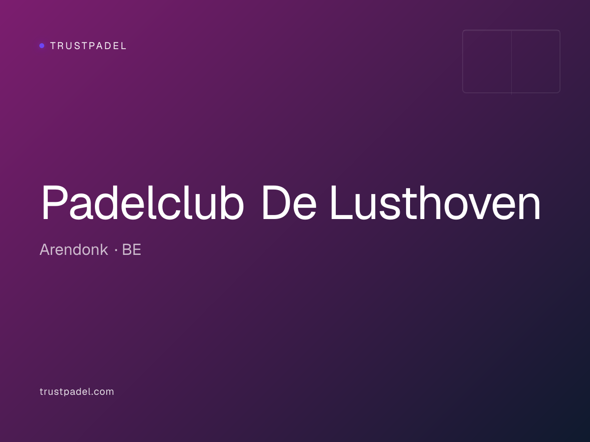 Padelclub De Lusthoven padel club