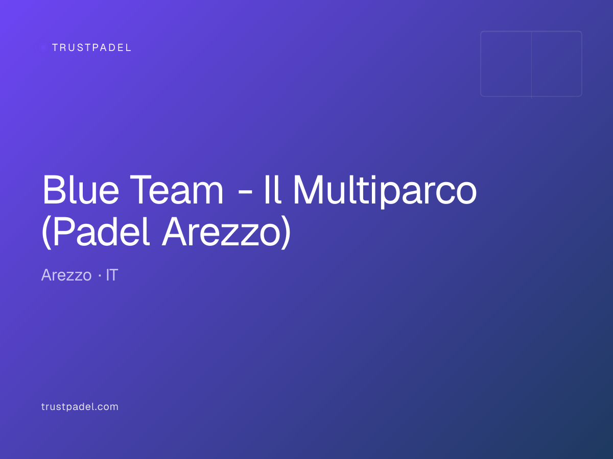 Blue Team - Il Multiparco (Padel Arezzo) padel club