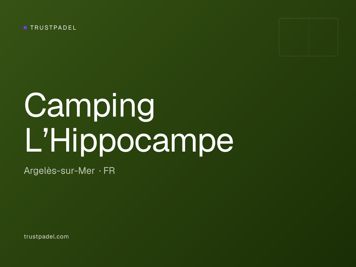 Camping L’Hippocampe padel club