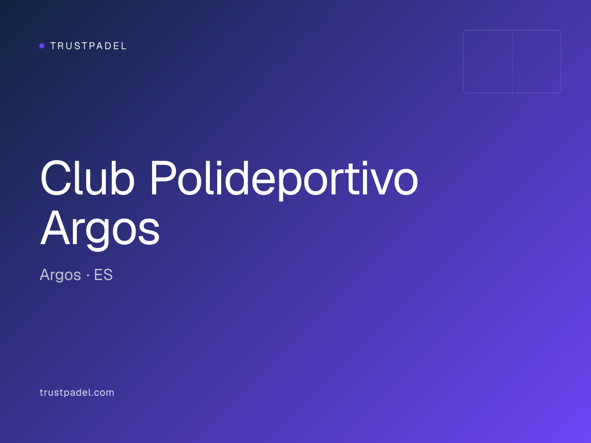 Club Polideportivo Argos padel club