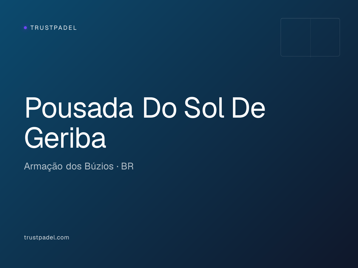 Pousada Do Sol De Geriba padel club