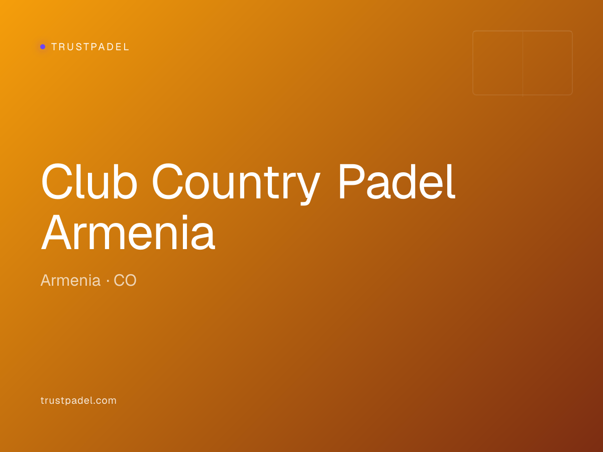 Club Country Padel Armenia padel club