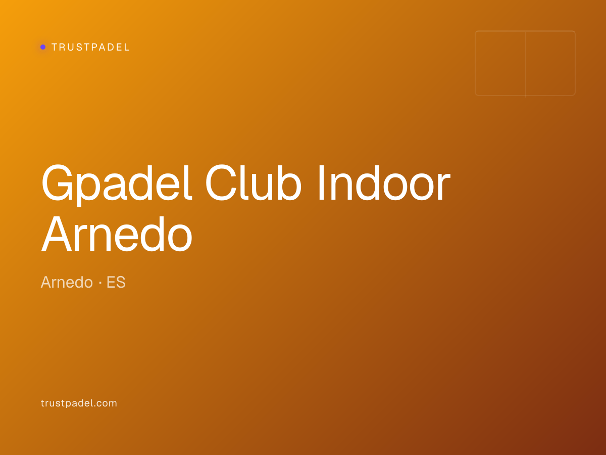 Gpadel Club Indoor Arnedo padel club