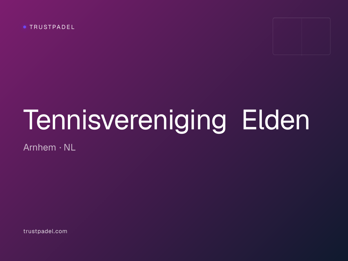 Tennisvereniging Elden padel club