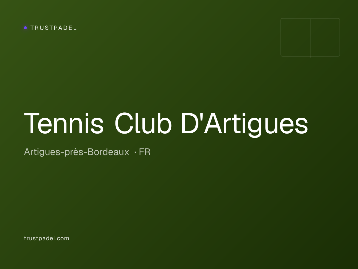 Tennis Club D'Artigues padel club