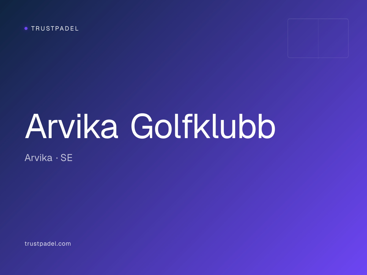 Arvika Golfklubb padel club