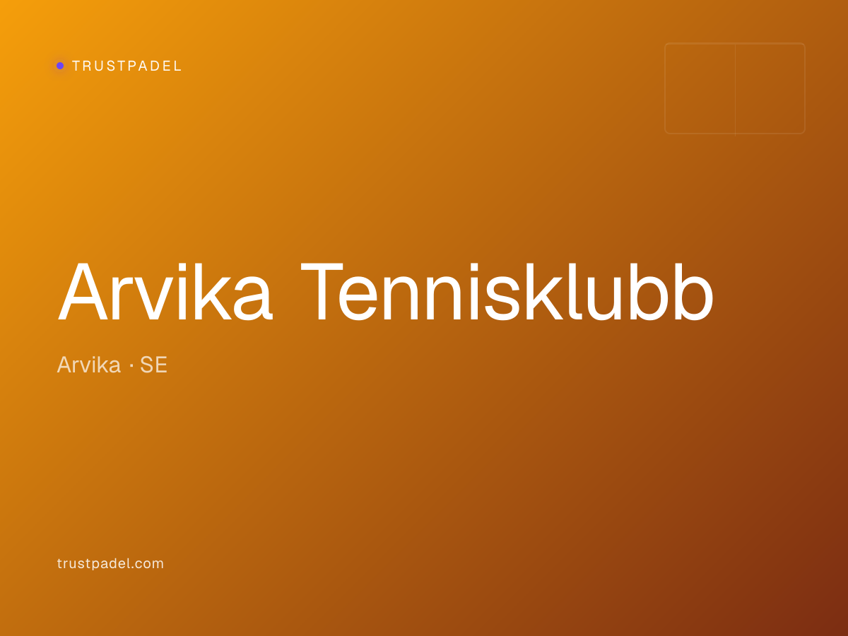 Arvika Tennisklubb padel club