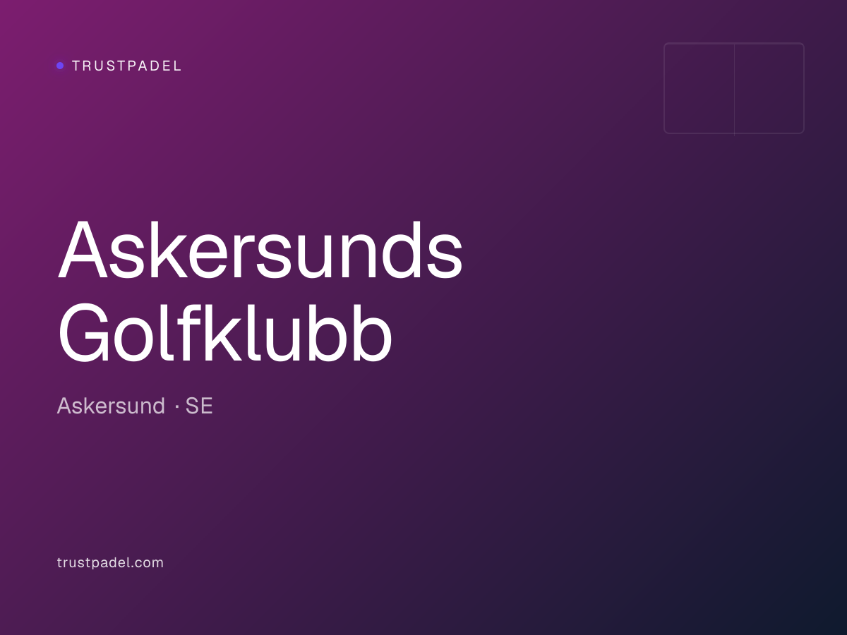 Askersunds Golfklubb padel club