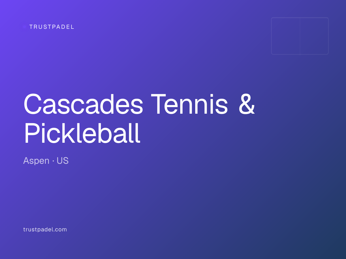 Cascades Tennis & Pickleball padel club
