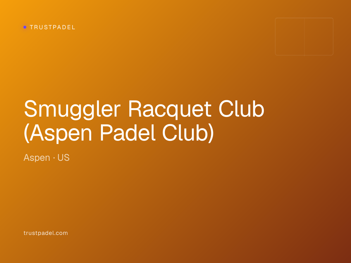 Smuggler Racquet Club (Aspen Padel Club) padel club
