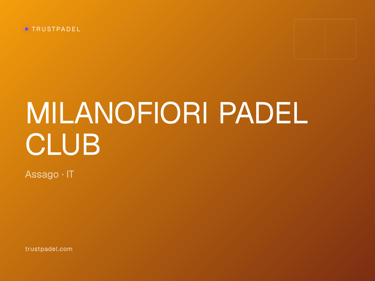 MILANOFIORI PADEL CLUB padel club