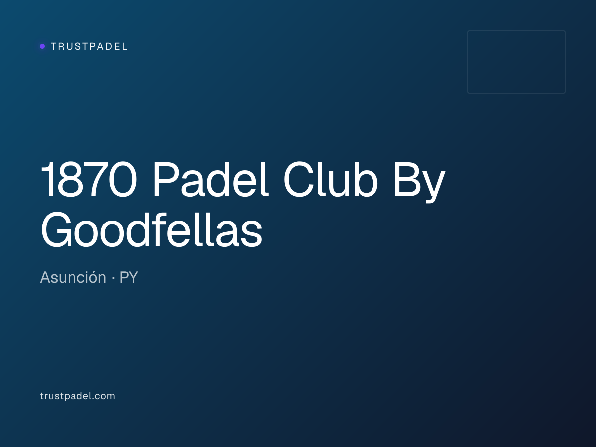 1870 Padel Club By Goodfellas padel club