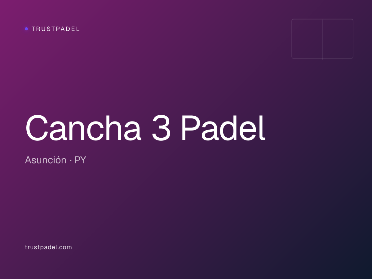 Cancha 3 Padel padel club