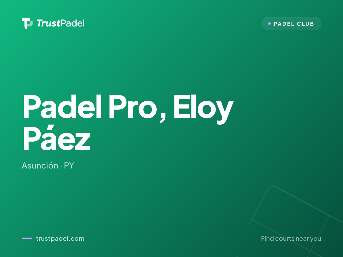 Padel Pro, Eloy Páez padel club