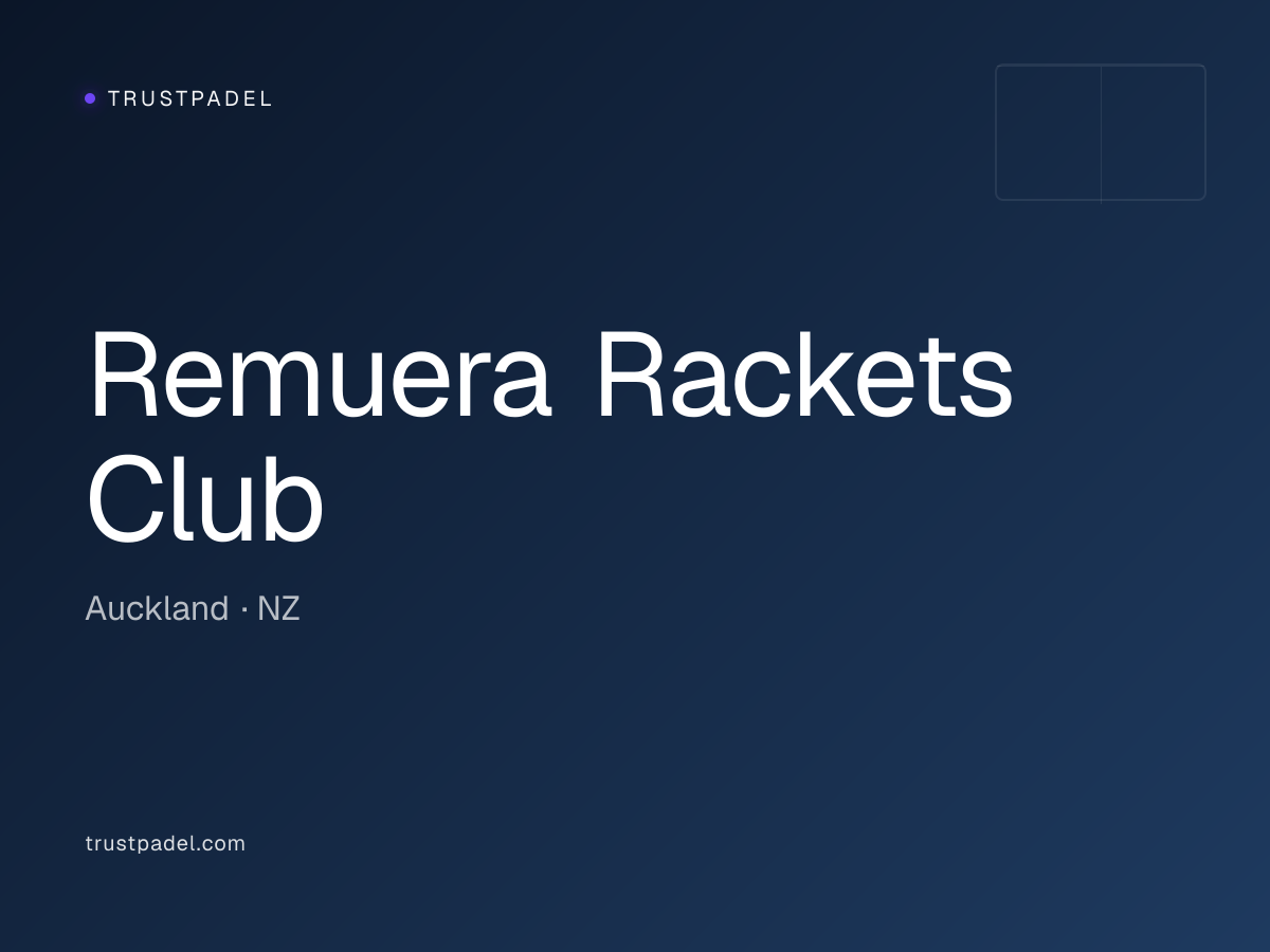 Remuera Rackets Club padel club