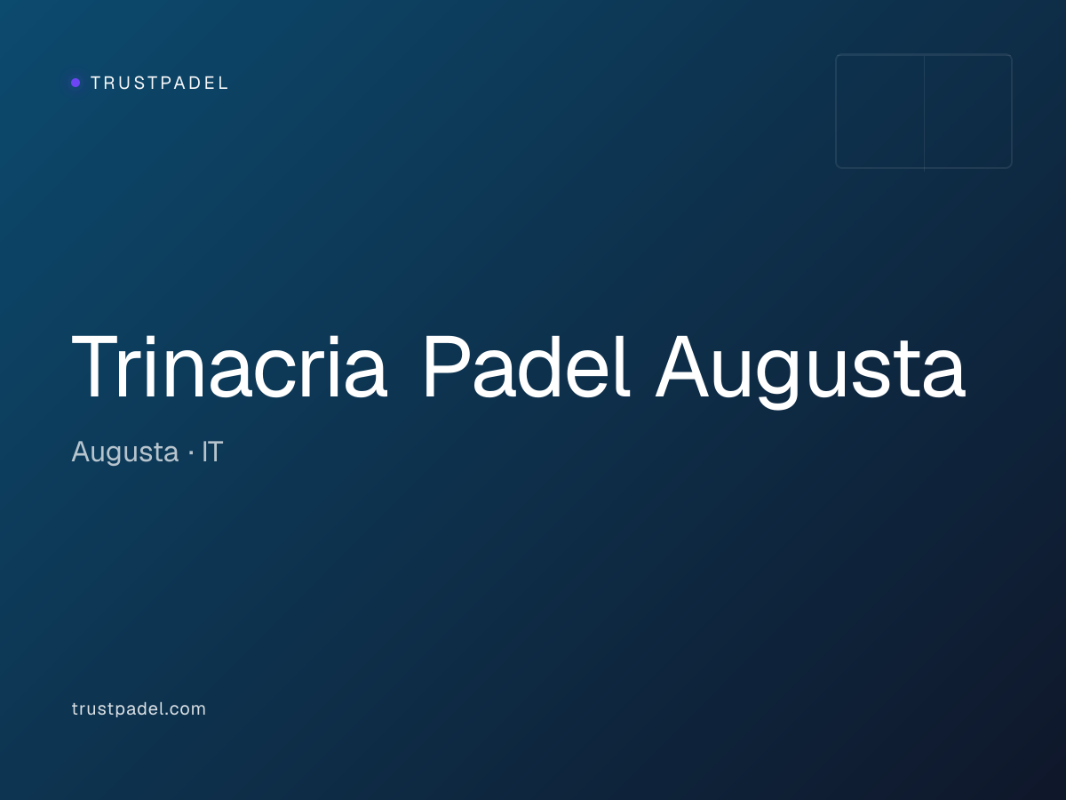 Trinacria Padel Augusta padel club