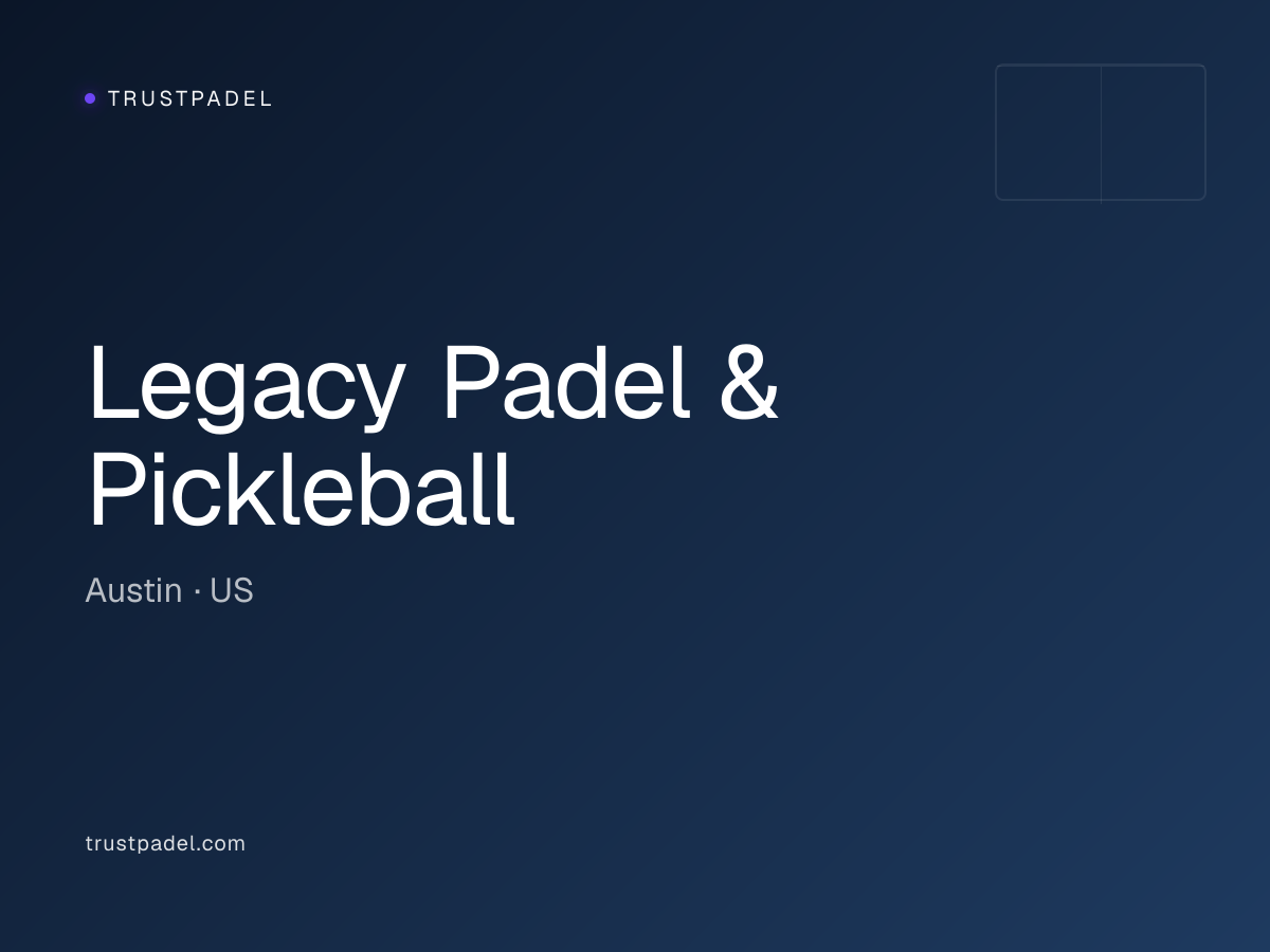 Legacy Padel & Pickleball padel club