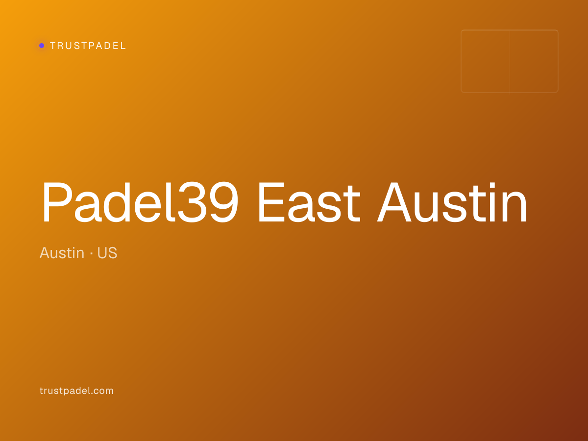 Padel39 East Austin padel club