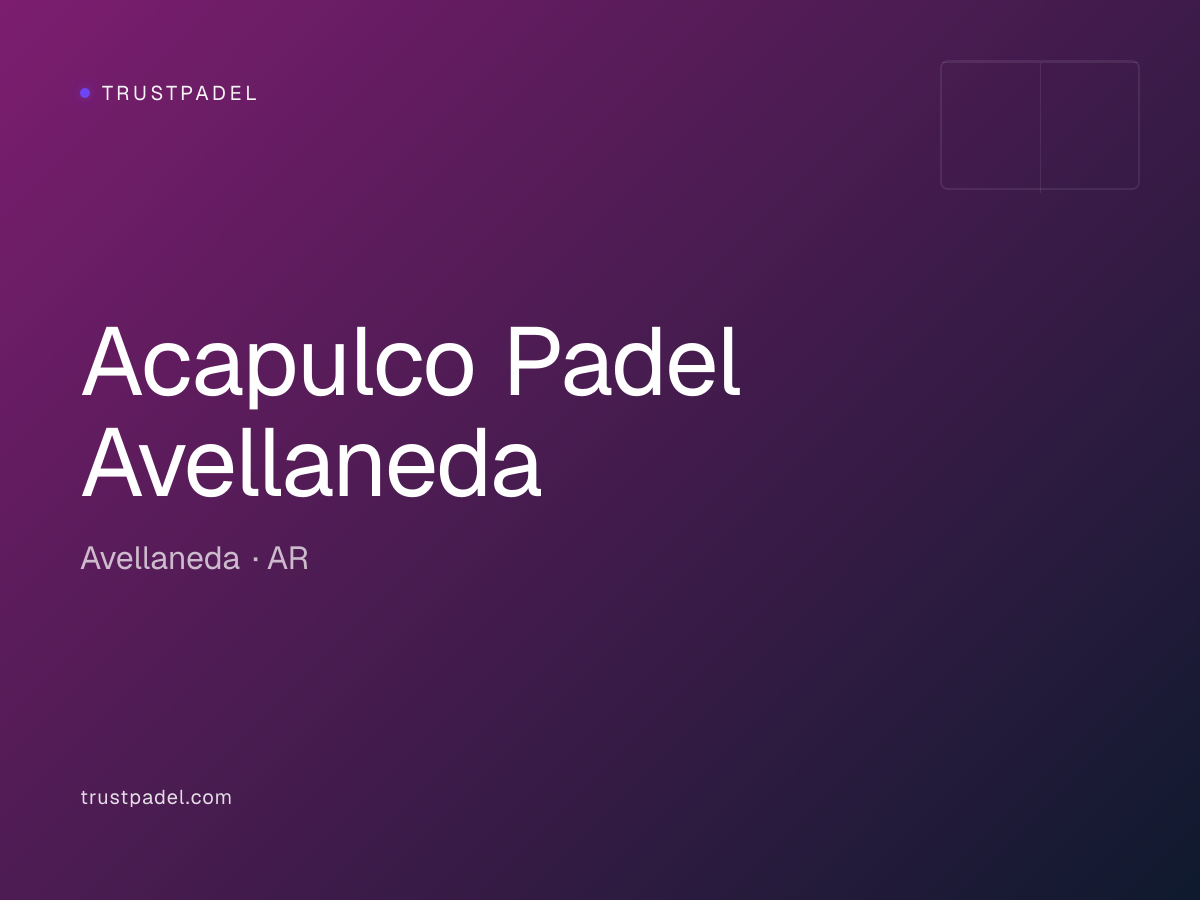 Acapulco Padel Avellaneda padel club