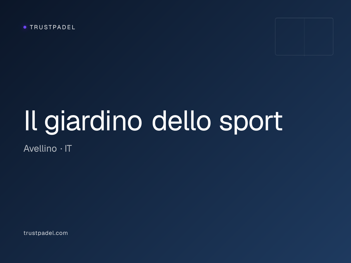 Il giardino dello sport padel club