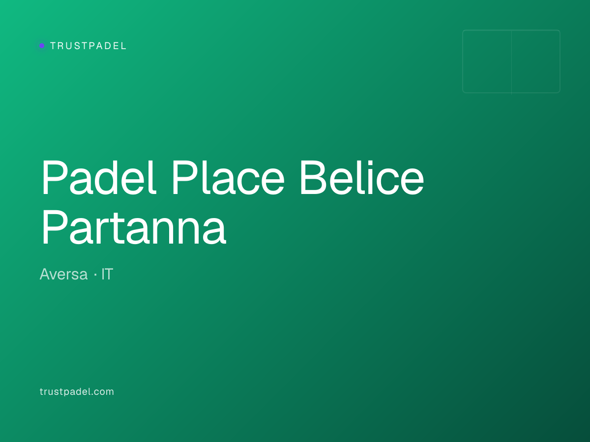 Padel Place Belice Partanna padel club