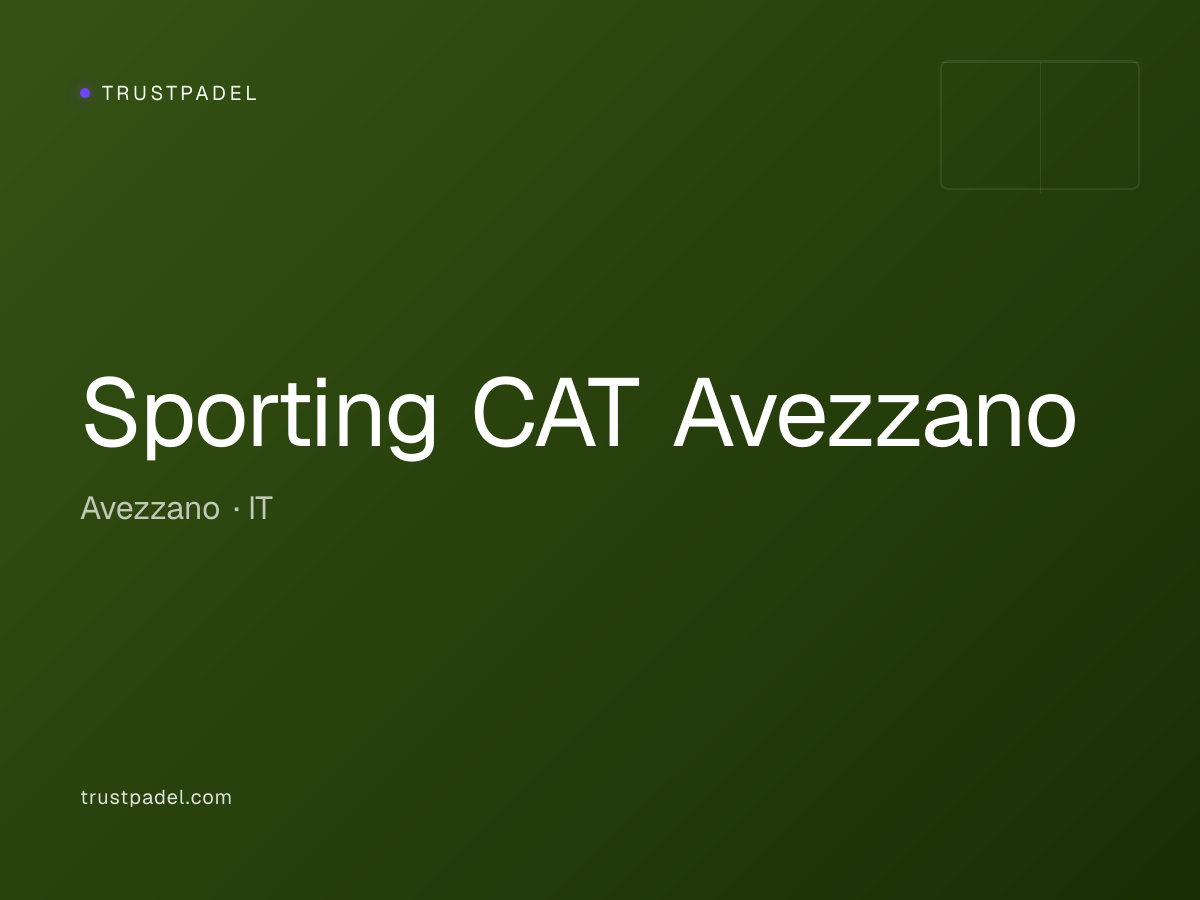 Sporting CAT Avezzano padel club