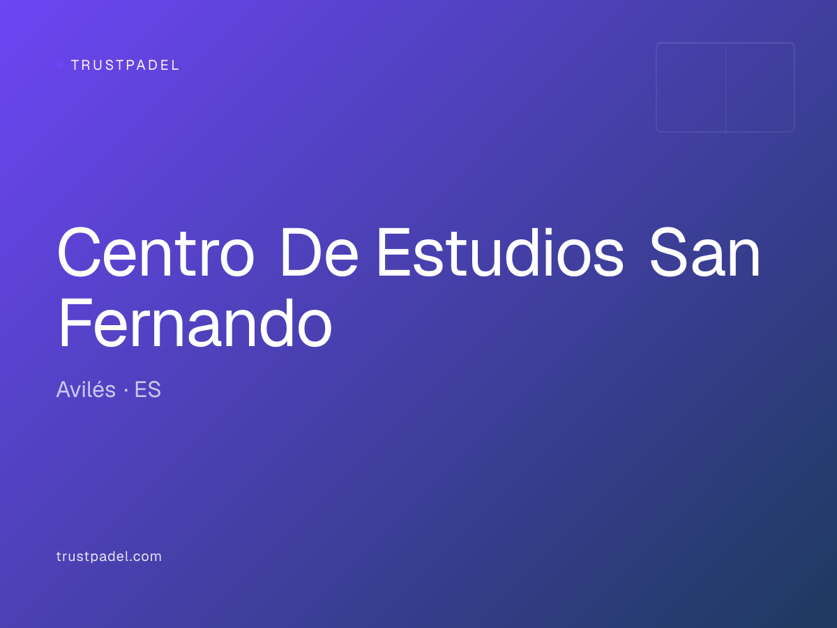 Centro De Estudios San Fernando padel club
