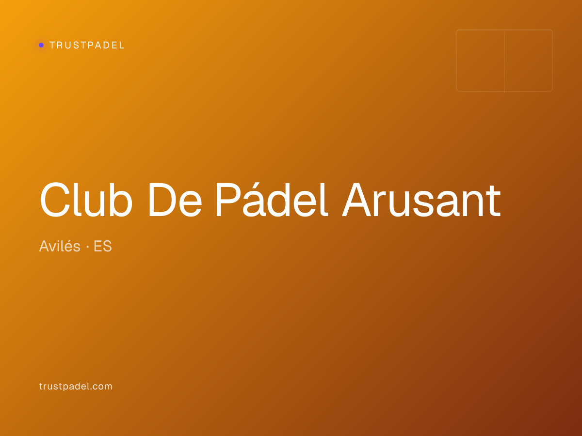 Club De Pádel Arusant padel club