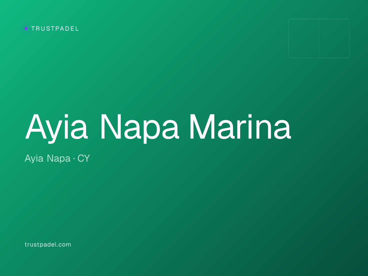 Ayia Napa Marina padel club