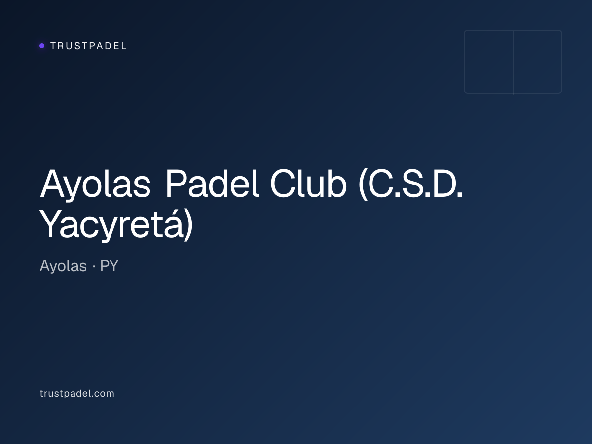 Ayolas Padel Club (C.S.D. Yacyretá) padel club