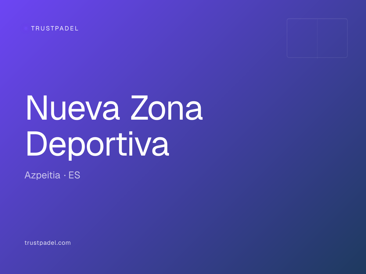 Nueva Zona Deportiva padel club