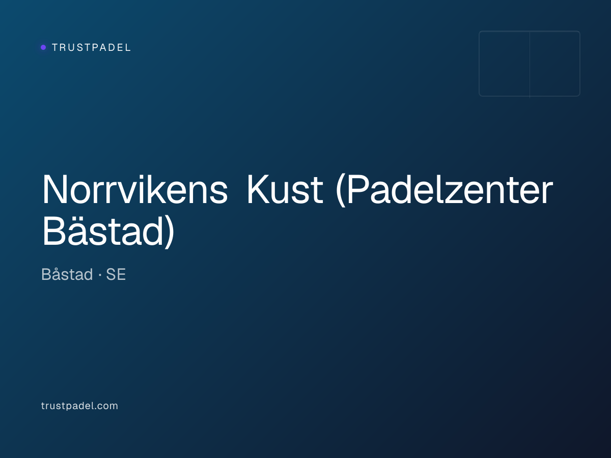 Norrvikens Kust (Padelzenter Bästad) padel club