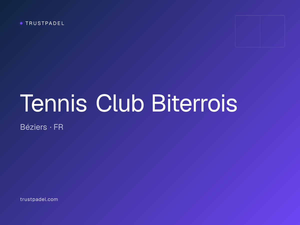 Tennis Club Biterrois padel club
