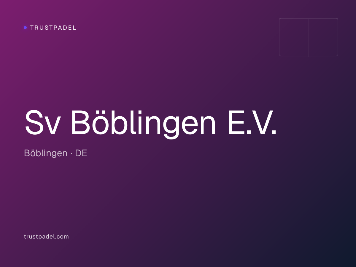 Sv Böblingen E.V. padel club